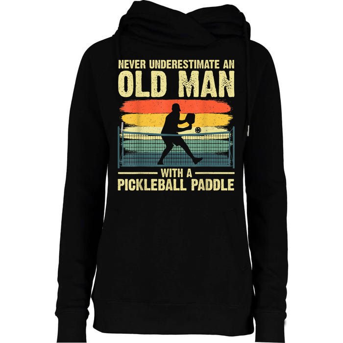 Cool Pickleball Design For Men Grandpa Pickleball Player Womens Funnel Neck Pullover Hood