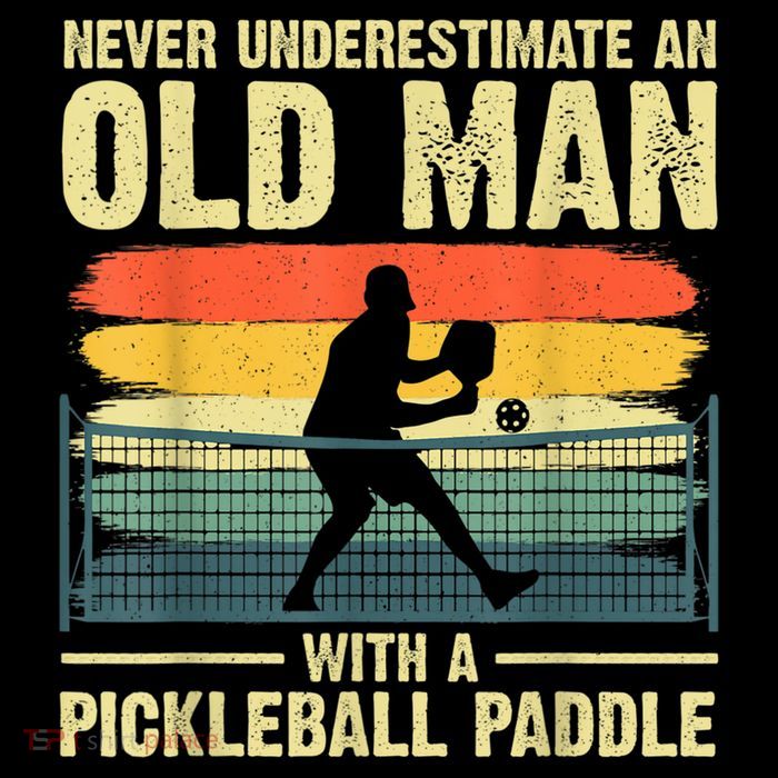 Cool Pickleball Design For Men Grandpa Pickleball Player Flatbill Hat