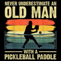 Cool Pickleball Design For Men Grandpa Pickleball Player 16 in Basic Backpack