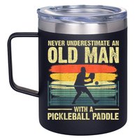 Cool Pickleball Design For Men Grandpa Pickleball Player 12oz Stainless Steel Coffee Mug