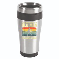 Cool Pickleball Design For Men Grandpa Pickleball Player 16oz Travel Tumbler