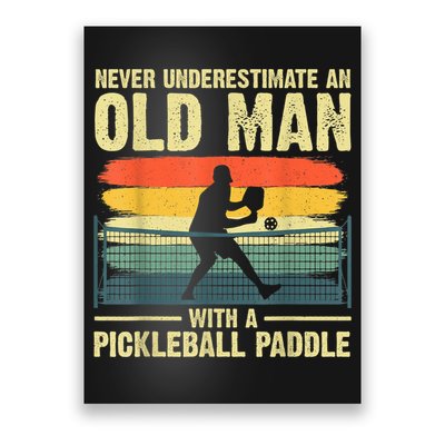 Cool Pickleball Design For Men Grandpa Pickleball Player Poster