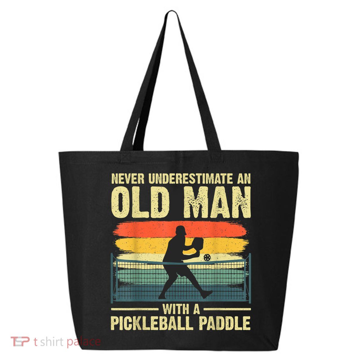Cool Pickleball Design For Men Grandpa Pickleball Player 25L Jumbo Tote