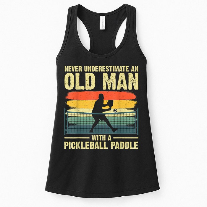 Cool Pickleball Design For Men Grandpa Pickleball Player Womens Tank Top