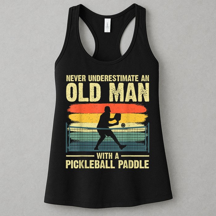 Cool Pickleball Design For Men Grandpa Pickleball Player Womens Tank Top
