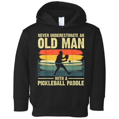 Cool Pickleball Design For Men Grandpa Pickleball Player Toddler Hoodie