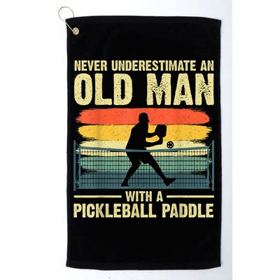 Cool Pickleball Design For Men Grandpa Pickleball Player Golf Towel