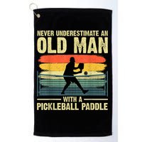 Cool Pickleball Design For Men Grandpa Pickleball Player Golf Towel
