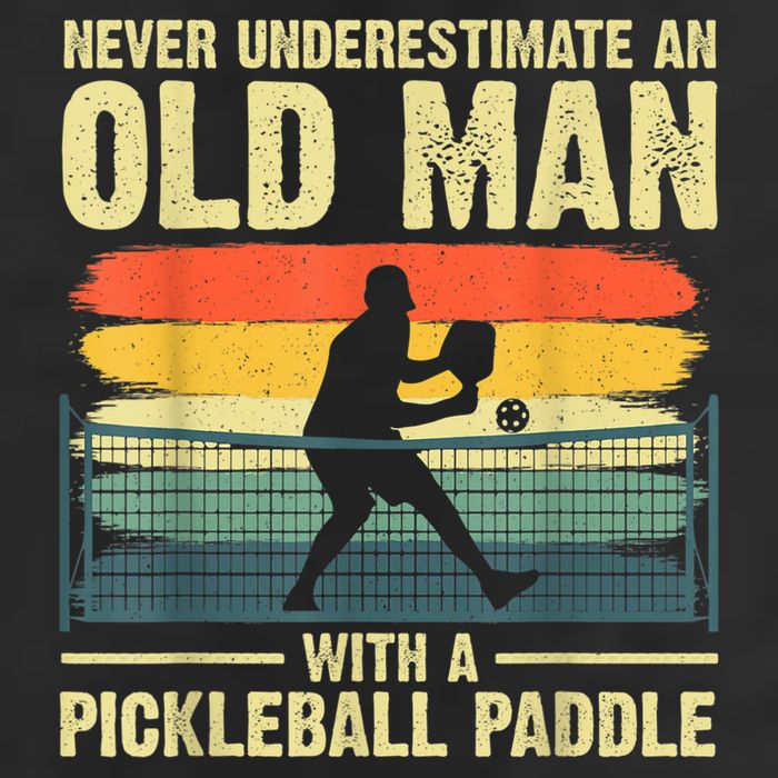 Cool Pickleball Design For Men Grandpa Pickleball Player Golf Towel