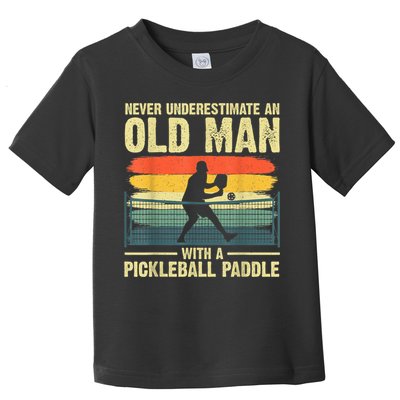 Cool Pickleball Design For Men Grandpa Pickleball Player Toddler T-Shirt