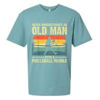 Cool Pickleball Design For Men Grandpa Pickleball Player Sueded Cloud Jersey T-Shirt