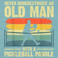 Cool Pickleball Design For Men Grandpa Pickleball Player Sueded Cloud Jersey T-Shirt