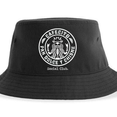 Cafecito Pan Dulce Y Chisme Mexican Latina Concha  Sustainable Bucket Hat