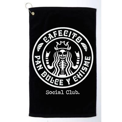 Cafecito Pan Dulce Y Chisme Mexican Latina Concha  Golf Towel