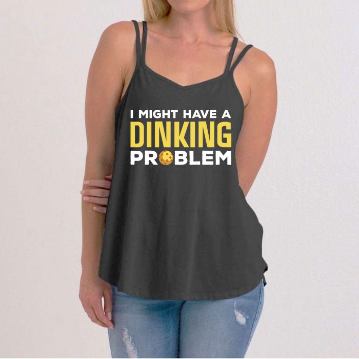 Cool Pickleball Design For Dink Pickleball Player Women's Strappy Tank