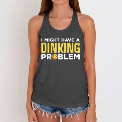 Cool Pickleball Design For Dink Pickleball Player Women's Knotted Racerback Tank