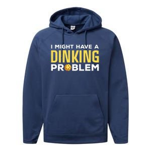 Cool Pickleball Design For Dink Pickleball Player Performance Fleece Hoodie