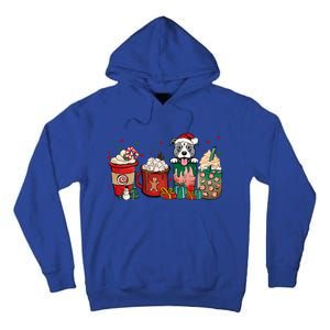 Christmas Pitbull Dog Coffee Cups Xmas Winter Pet Dog Mom Funny Gift Tall Hoodie