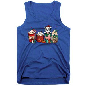 Christmas Pitbull Dog Coffee Cups Xmas Winter Pet Dog Mom Funny Gift Tank Top