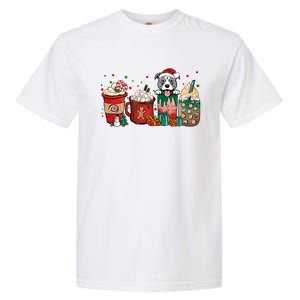 Christmas Pitbull Dog Coffee Cups Xmas Winter Pet Dog Mom Funny Gift Garment-Dyed Heavyweight T-Shirt