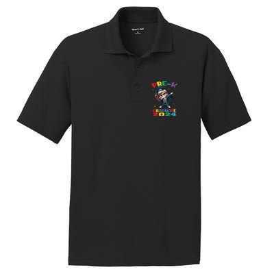 Cute Prek Dabbing Graduate Last Time Of School Funny Gift PosiCharge RacerMesh Polo