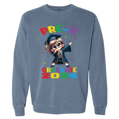 Cute Prek Dabbing Graduate Last Time Of School Funny Gift Garment-Dyed Sweatshirt