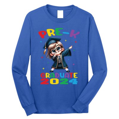 Cute Prek Dabbing Graduate Last Time Of School Funny Gift Long Sleeve Shirt