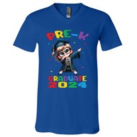 Cute Prek Dabbing Graduate Last Time Of School Funny Gift V-Neck T-Shirt