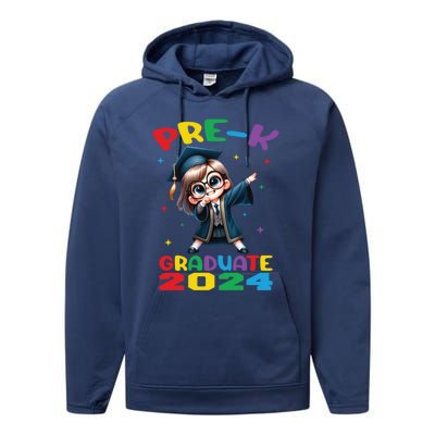 Cute Prek Dabbing Graduate Last Time Of School Funny Gift Performance Fleece Hoodie