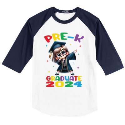 Cute Prek Dabbing Graduate Last Time Of School Funny Gift Baseball Sleeve Shirt