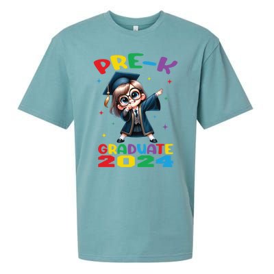 Cute Prek Dabbing Graduate Last Time Of School Funny Gift Sueded Cloud Jersey T-Shirt