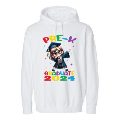 Cute Prek Dabbing Graduate Last Time Of School Funny Gift Garment-Dyed Fleece Hoodie