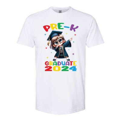 Cute Prek Dabbing Graduate Last Time Of School Funny Gift Softstyle CVC T-Shirt