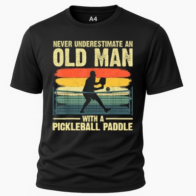 Cool Pickleball Design For Men Grandpa Pickleball Player Cooling Performance Crew T-Shirt