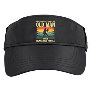 Cool Pickleball Design For Men Grandpa Pickleball Player Adult Drive Performance Visor