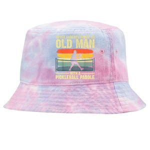 Cool Pickleball Design For Men Grandpa Pickleball Player Tie-Dyed Bucket Hat