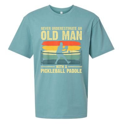 Cool Pickleball Design For Men Grandpa Pickleball Player Sueded Cloud Jersey T-Shirt