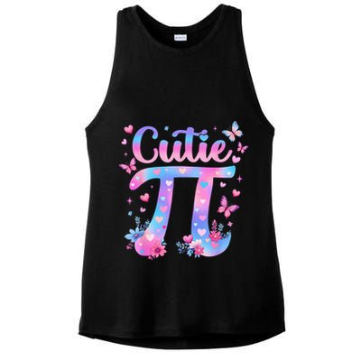 Cutie Pi Day Toddler Math Teacher Student Butterfly Pi 3.14 Ladies PosiCharge Tri-Blend Wicking Tank