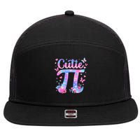 Cutie Pi Day Toddler Math Teacher Student Butterfly Pi 3.14 7 Panel Mesh Trucker Snapback Hat