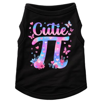 Cutie Pi Day Toddler Math Teacher Student Butterfly Pi 3.14 Doggie Tank