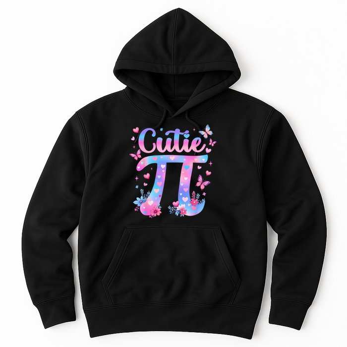 Cutie Pi Day Toddler Math Teacher Student Butterfly Pi 3.14 Hoodie