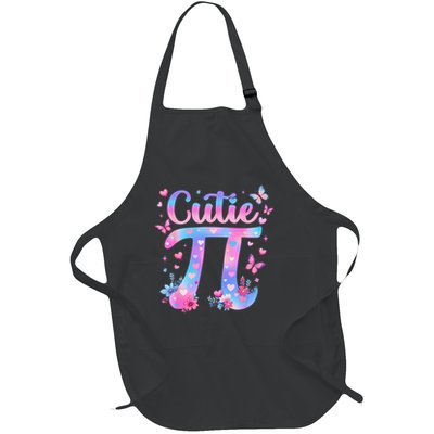 Cutie Pi Day Toddler Math Teacher Student Butterfly Pi 3.14 Full-Length Apron With Pockets