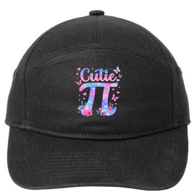 Cutie Pi Day Toddler Math Teacher Student Butterfly Pi 3.14 7-Panel Snapback Hat