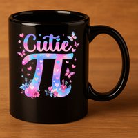Cutie Pi Day Toddler Math Teacher Student Butterfly Pi 3.14 11oz C Handle Ceramic Mug