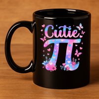Cutie Pi Day Toddler Math Teacher Student Butterfly Pi 3.14 11oz C Handle Ceramic Mug