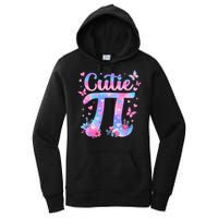 Cutie Pi Day Toddler Math Teacher Student Butterfly Pi 3.14 Women's Pullover Hoodie
