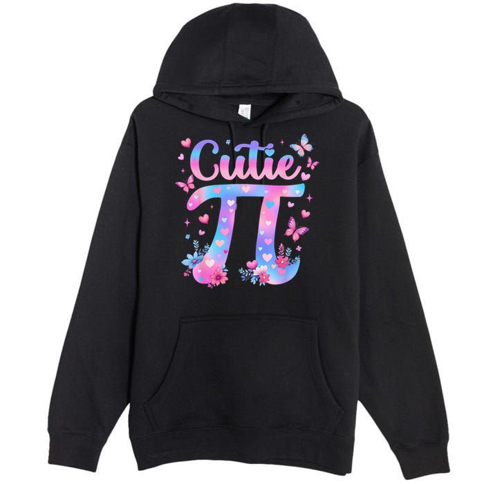 Cutie Pi Day Toddler Math Teacher Student Butterfly Pi 3.14 Premium Pullover Hoodie