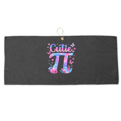 Cutie Pi Day Toddler Math Teacher Student Butterfly Pi 3.14 Large Microfiber Waffle Golf Towel