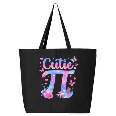 Cutie Pi Day Toddler Math Teacher Student Butterfly Pi 3.14 25L Jumbo Tote