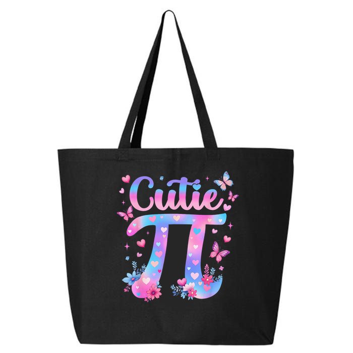 Cutie Pi Day Toddler Math Teacher Student Butterfly Pi 3.14 25L Jumbo Tote